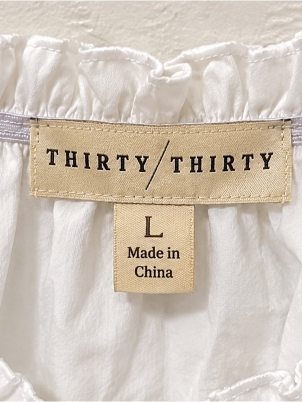 White Ruffle Button-Front Crop Top - Picture 4 of 4